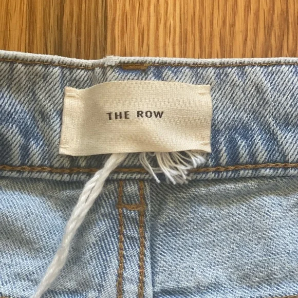NWT $990 The Row Carel High Rise Boyfriend distressed Jeans Light Wash Size 0/25